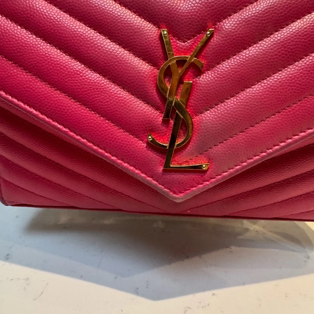 Yves Saint Laurent Fuchsia Crossbody Bag - Picture 3 of 9